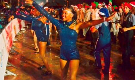 Annual Candy Cane Parade on the beach