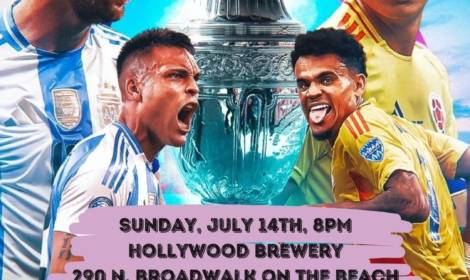 Colombia vs Argentina at Hollywood Brewery