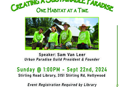 Lecture Series: Creating a Sustainable Paradise, One Habitat at a Time