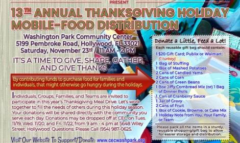 13th Annual Thanksgiving Holiday Mobile Food Distribution