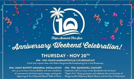 Margaritaville 10th Year Anniversary Celebration