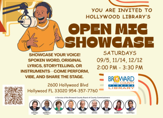 🎤 OPEN MIC SHOWCASE @ Hollywood Library 🎤